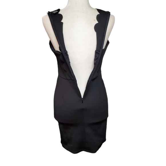 Forever 21 Dress Womens Size Small Black Keyhole Front Halter Neck Bodycon Dress - Picture 5 of 13
